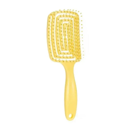 Curved Vent Massage Square Hair Brush - IVORYNN