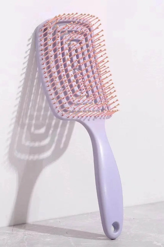 Curved Vent Massage Square Hair Brush - IVORYNN