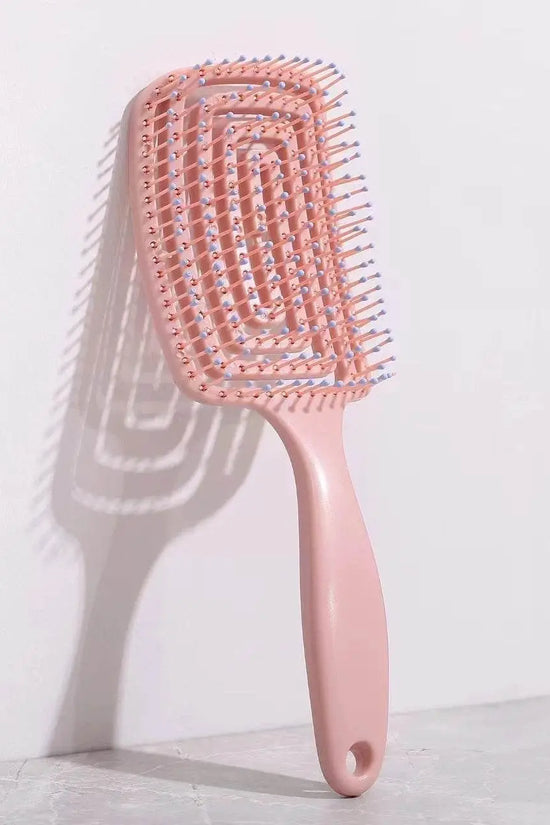 Curved Vent Massage Square Hair Brush - IVORYNN