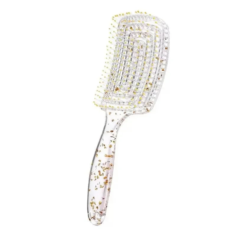 Curved Vent Massage Square Hair Brush - IVORYNN