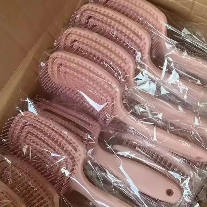 Curved Vent Massage Square Hair Brush - IVORYNN