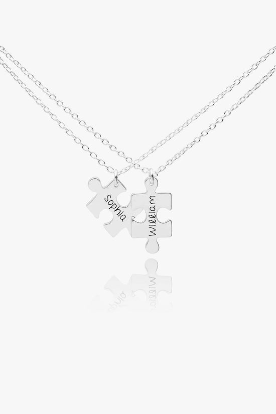 Customize Name Couble Puzzle Necklace - IVORYNN