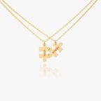 Customize Name Couble Puzzle Necklace - IVORYNN