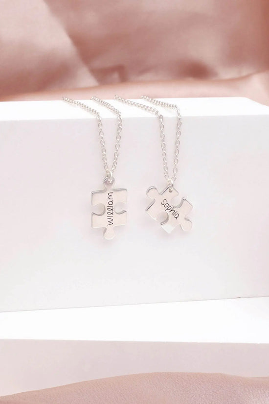 Customize Name Couble Puzzle Necklace - IVORYNN