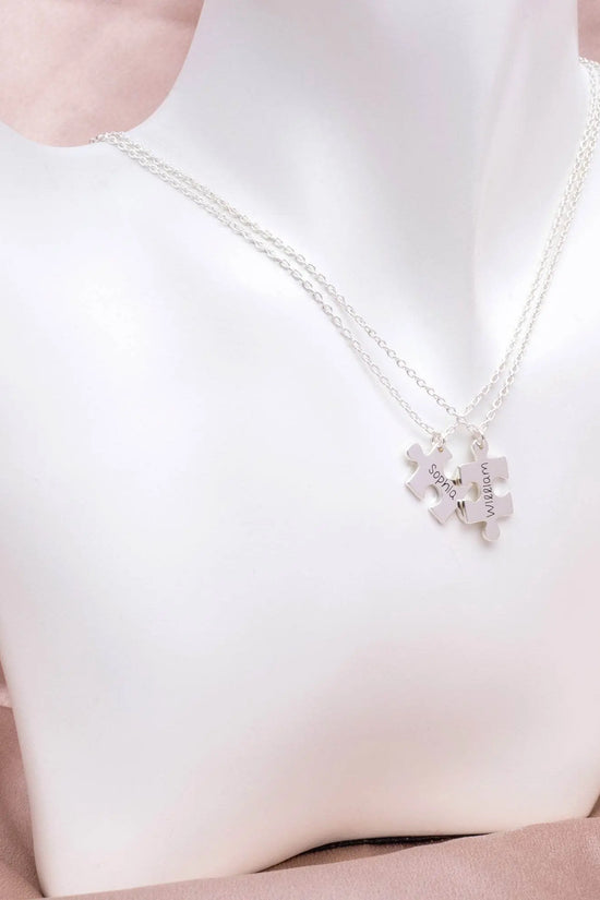 Customize Name Couble Puzzle Necklace - IVORYNN