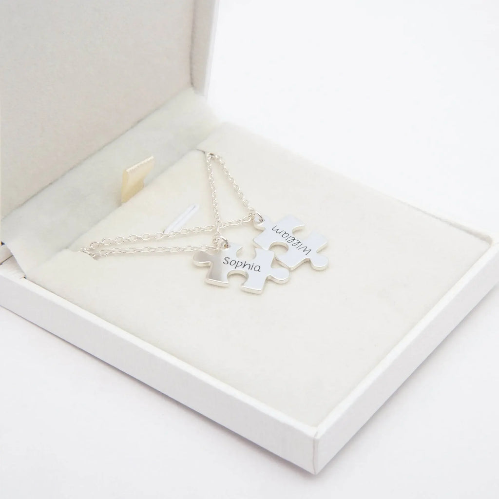 Customize Name Couble Puzzle Necklace - IVORYNN