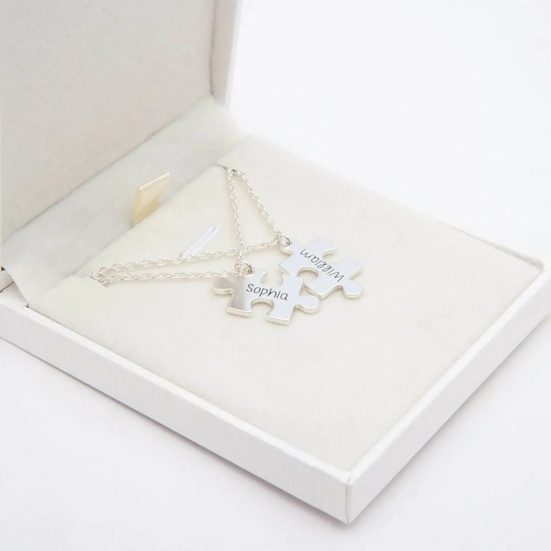 Customize Name Couble Puzzle Necklace - IVORYNN