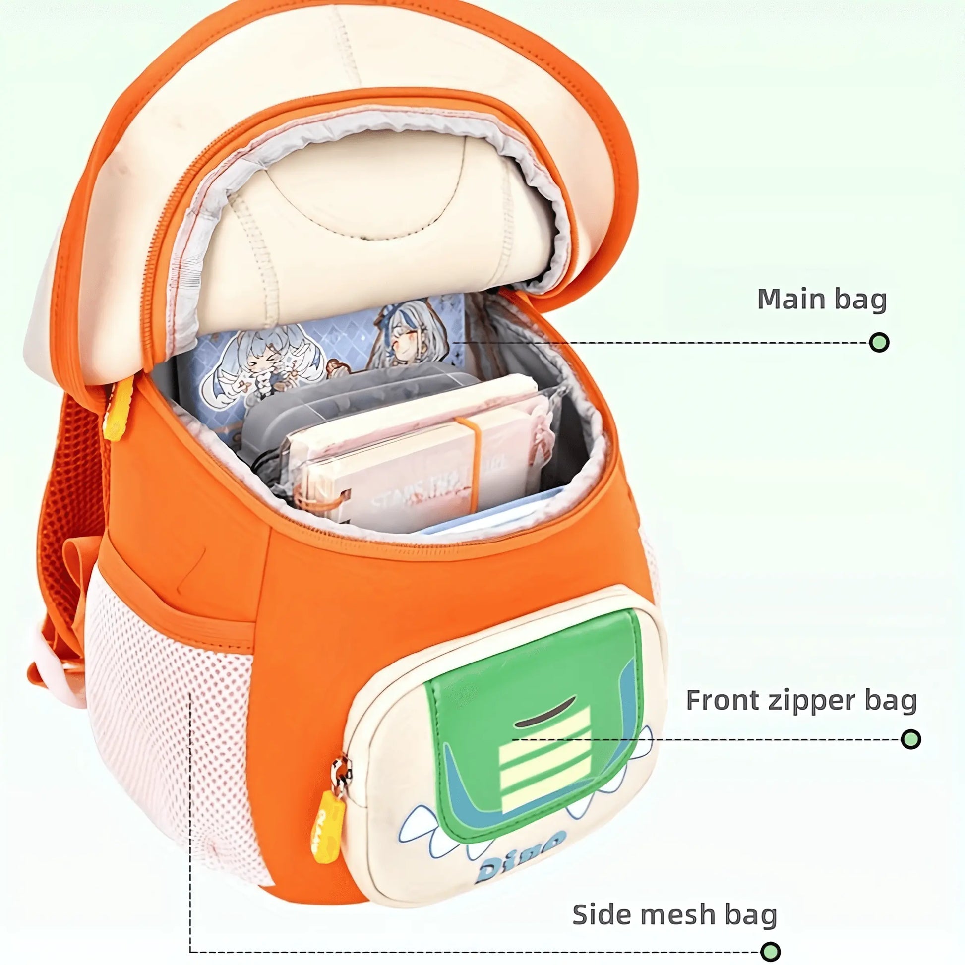 Cute Cartoon Lightweight Anti Loss Backpack - IVORYNN