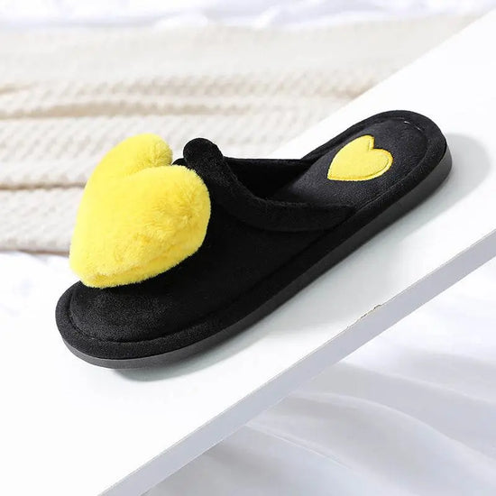 Cute Love Warm Fluffy Winter Home Slipper - IVORYNN