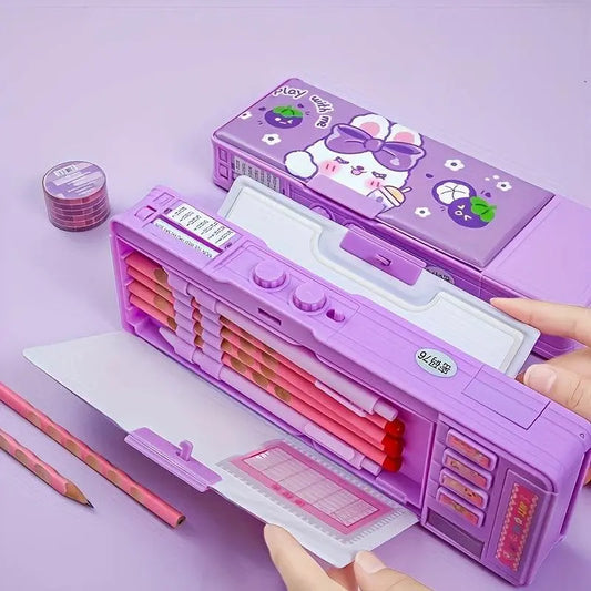 Cute Stationery Box Double Layer Pencil Case