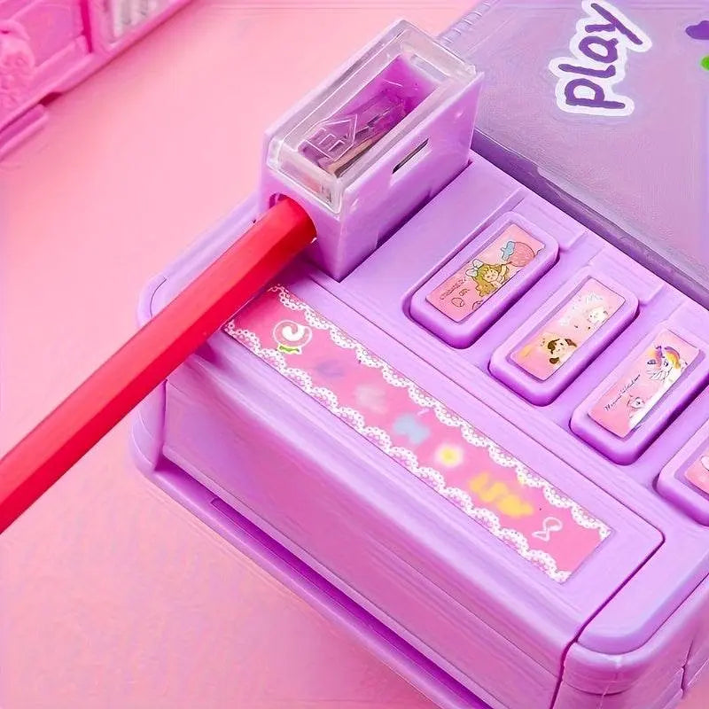 Cute Stationery Box Double Layer Pencil Case - IVORYNN