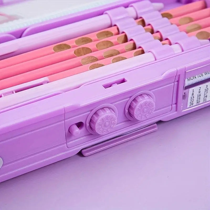 Cute Stationery Box Double Layer Pencil Case - IVORYNN