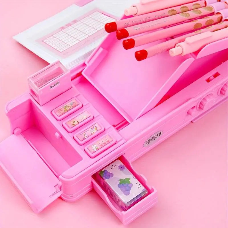 Cute Stationery Box Double Layer Pencil Case - IVORYNN