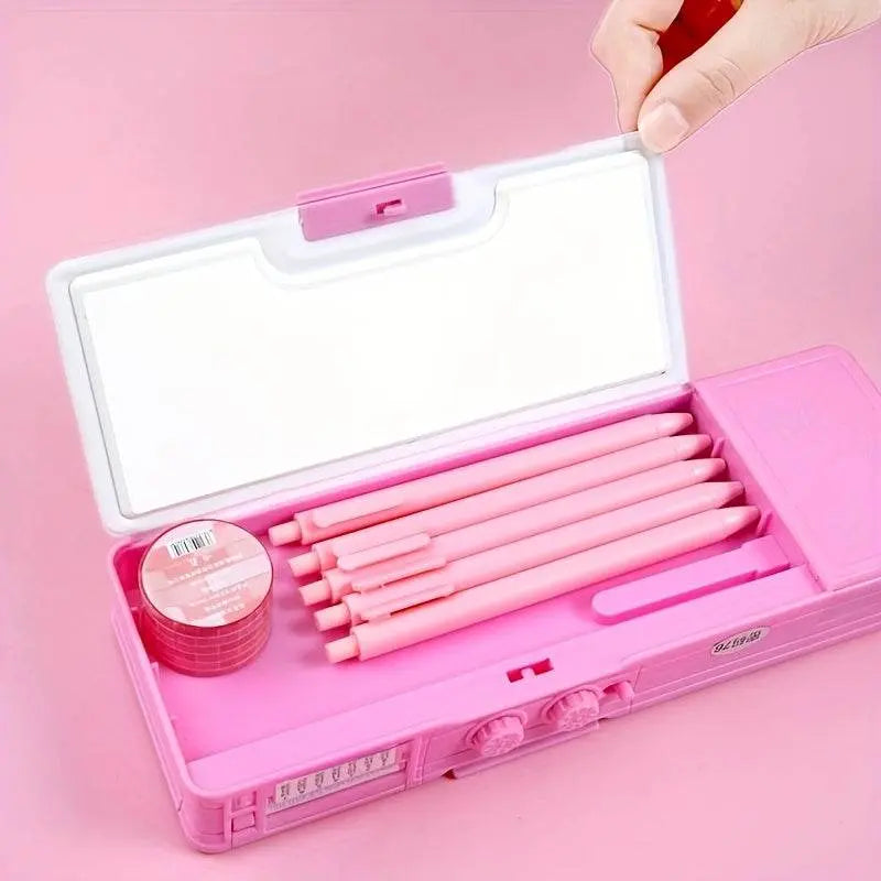 Cute Stationery Box Double Layer Pencil Case - IVORYNN
