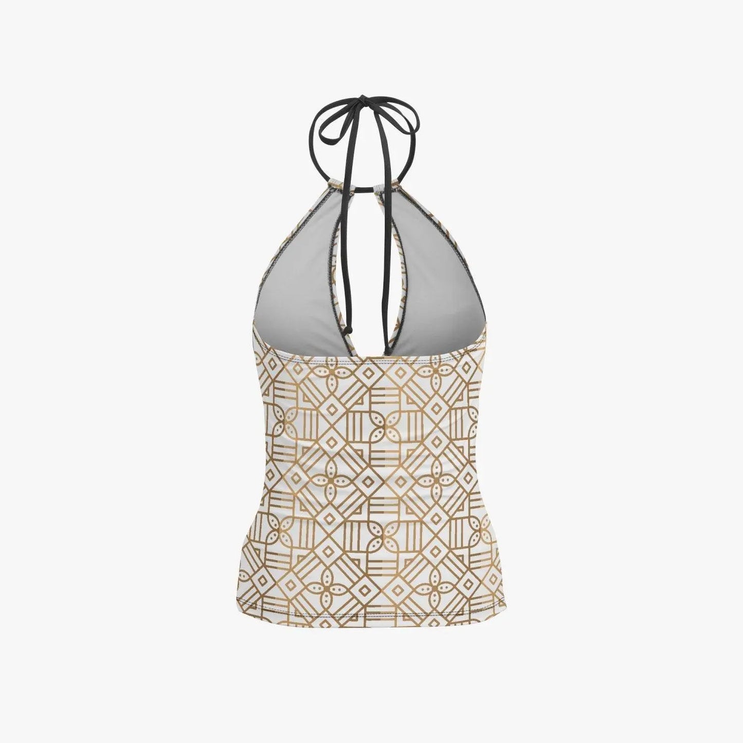 Decoration Two-Piece Tankini Swimsuit - White - IVORYNN