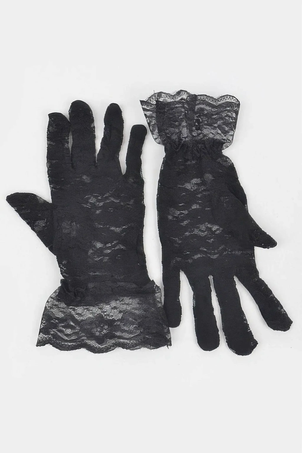 Delicate Lace Black Gloves - IVORYNN