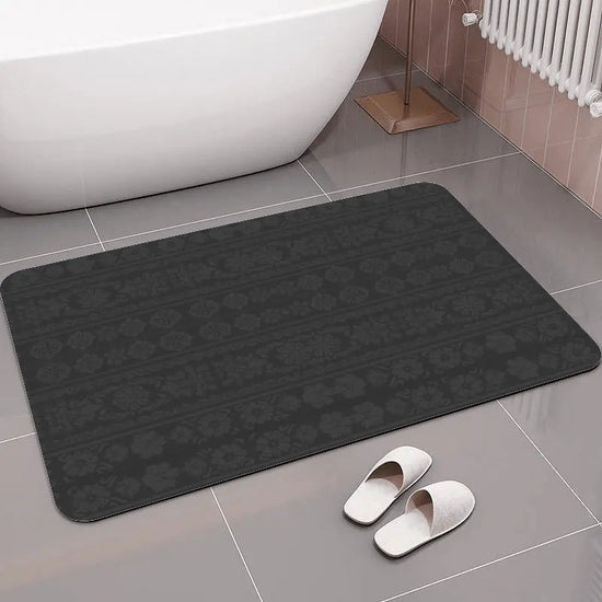 Diatom Mud Diatomite Bath Velvet Gray Mat - IVORYNN