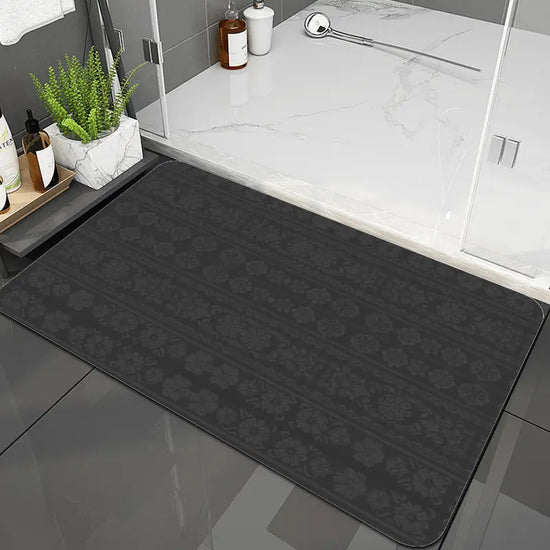 Diatom Mud Diatomite Bath Velvet Gray Mat - IVORYNN