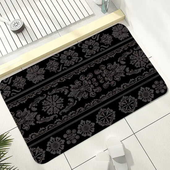 Diatom Mud Mat Diatomite Bath Black Mat - IVORYNN