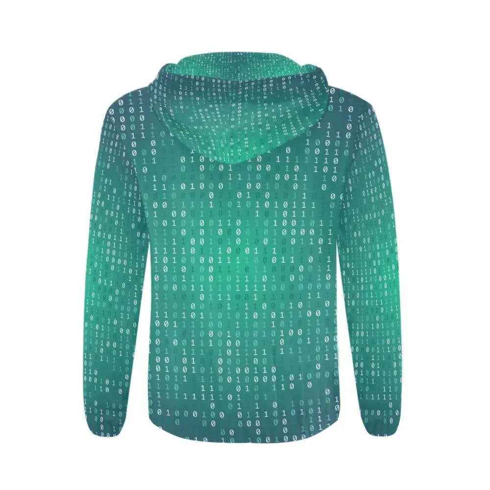 Digital Classic Zip Illuminating Emerald Hoodie - IVORYNN