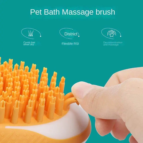 Dog Cat Bath Brush 2-in-1 - IVORYNN