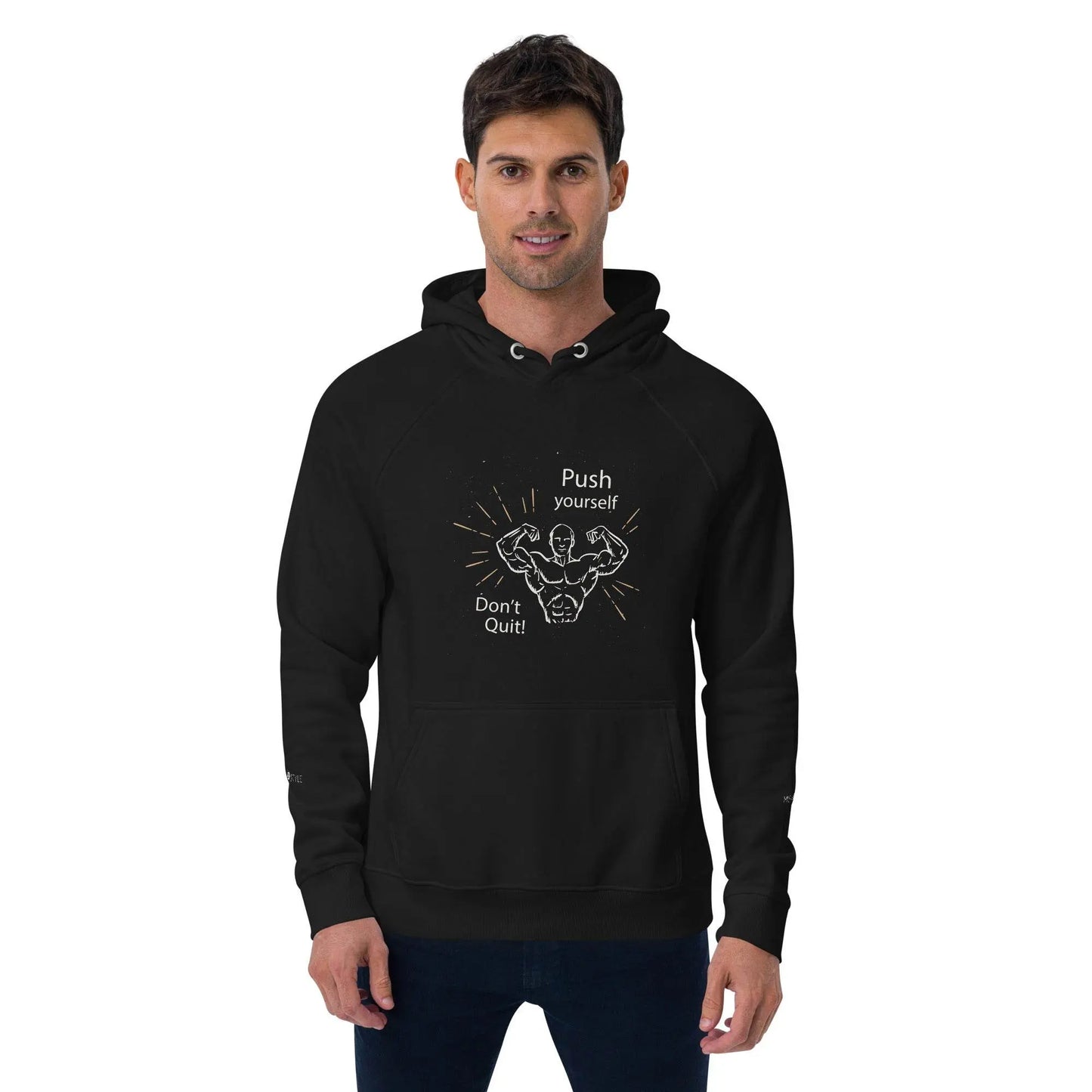 Don't Quit eco raglan Men hoodie - IVORYNN