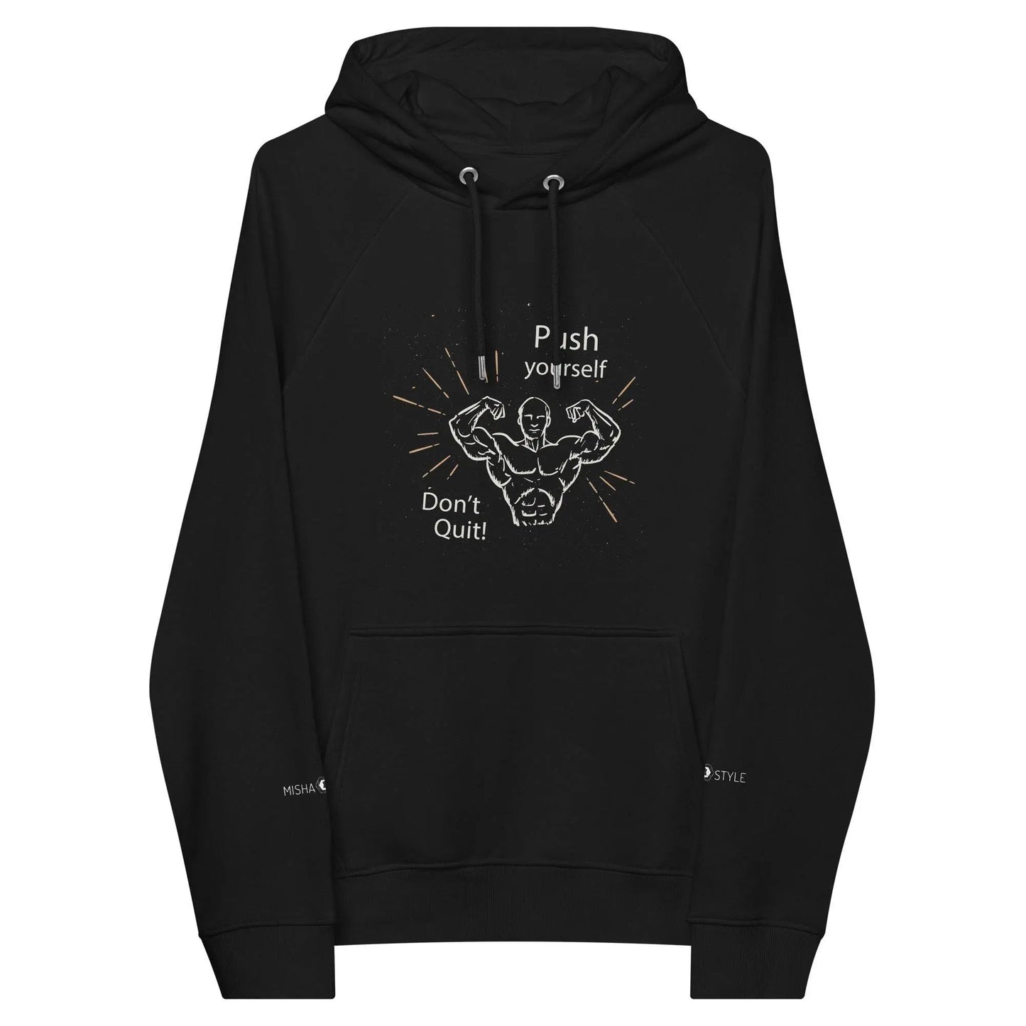 Don't Quit eco raglan Men hoodie - IVORYNN