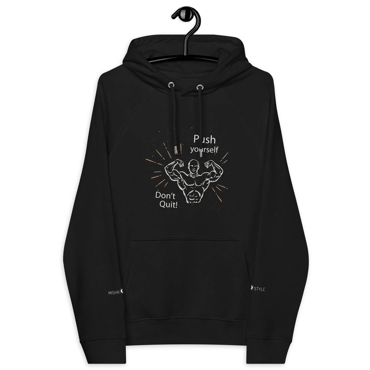 Don't Quit eco raglan Men hoodie - IVORYNN