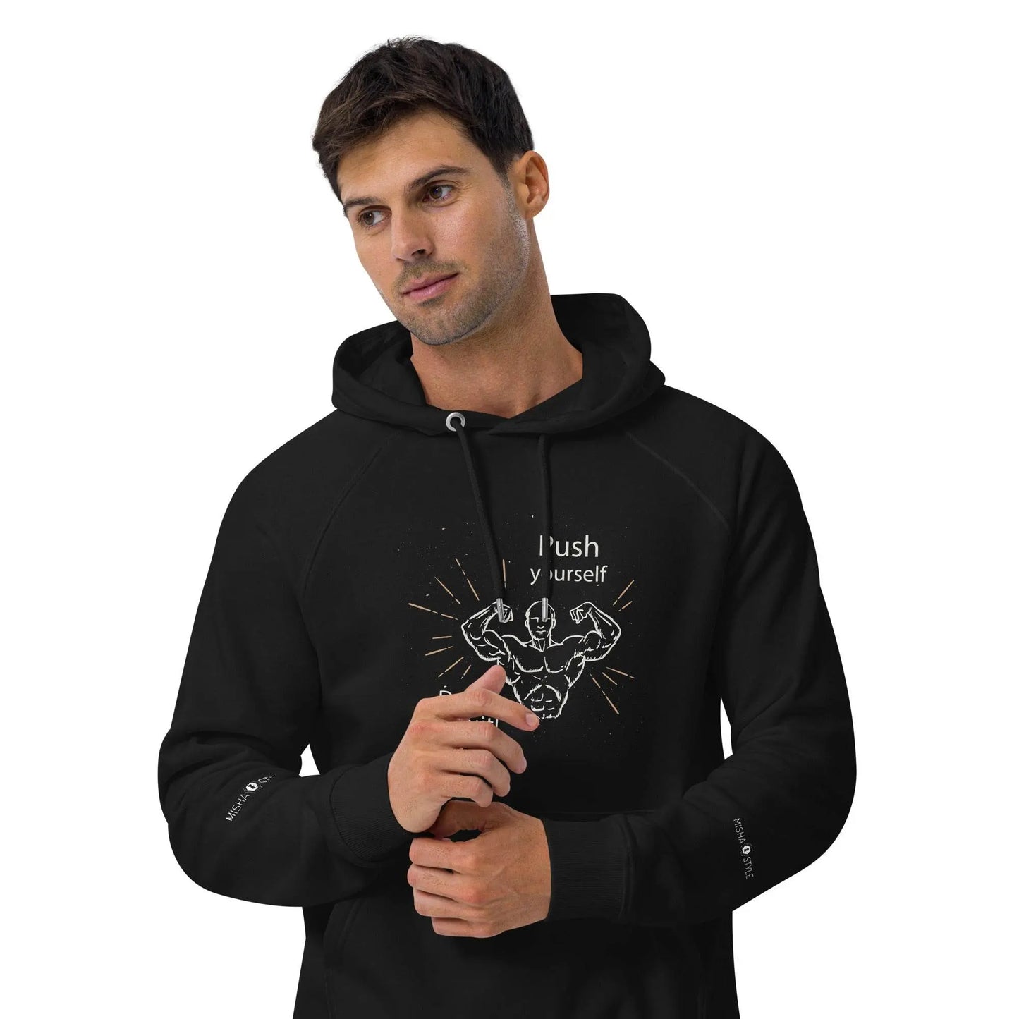 Don't Quit eco raglan Men hoodie - IVORYNN