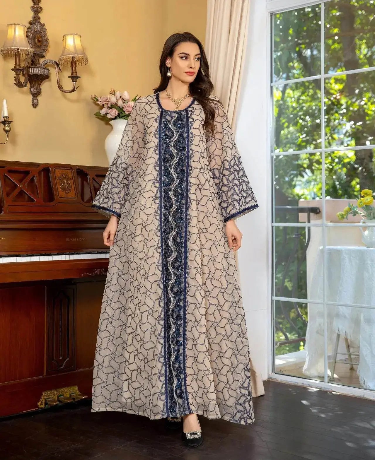 Eid & Ramadan Turkish Luxury Jalabiya - IVORYNN