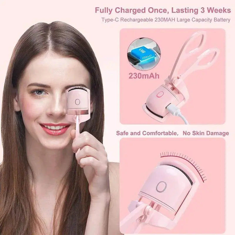 Electric Heated Eyelash Control Charging Curler - IVORYNN