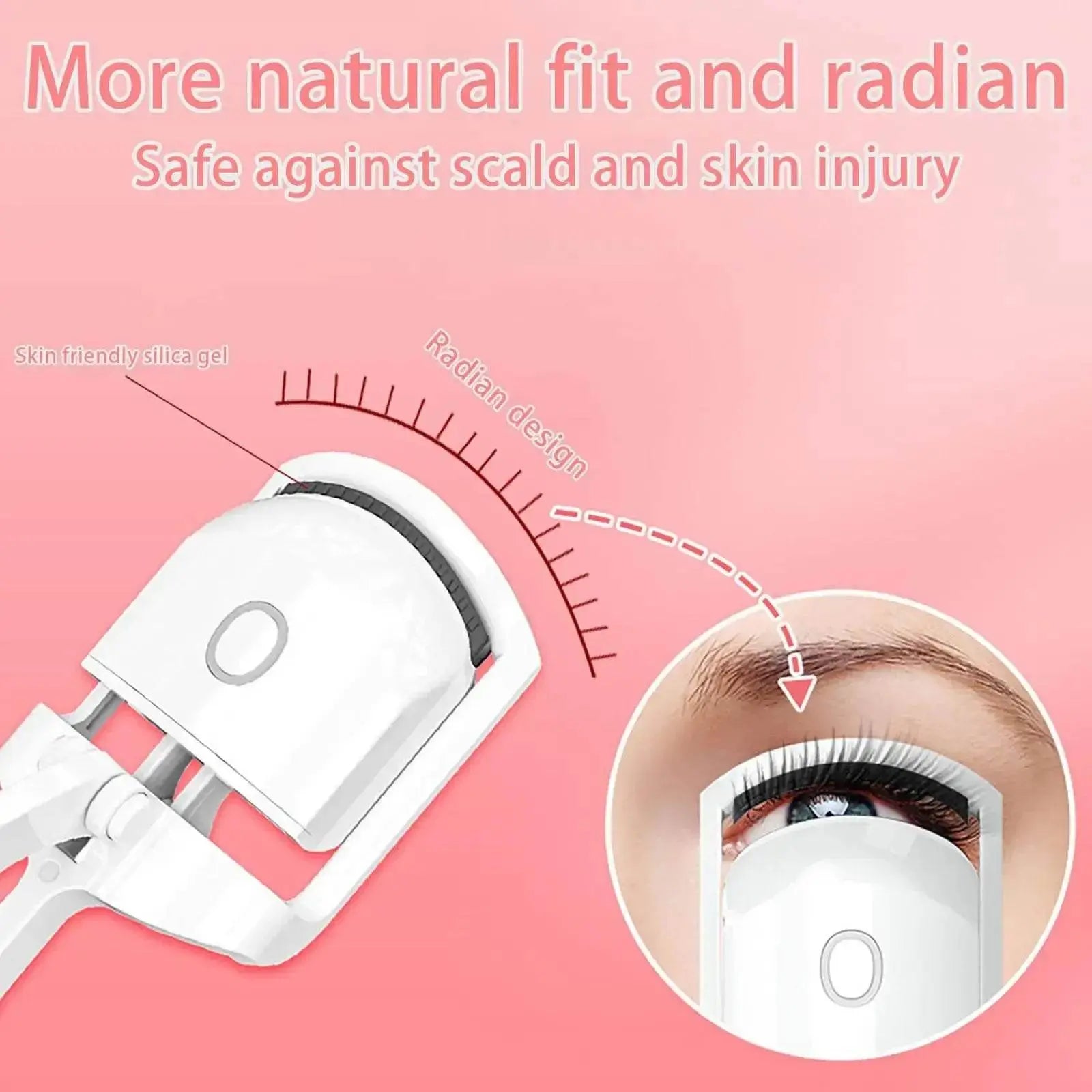 Electric Heated Eyelash Control Charging Curler - IVORYNN