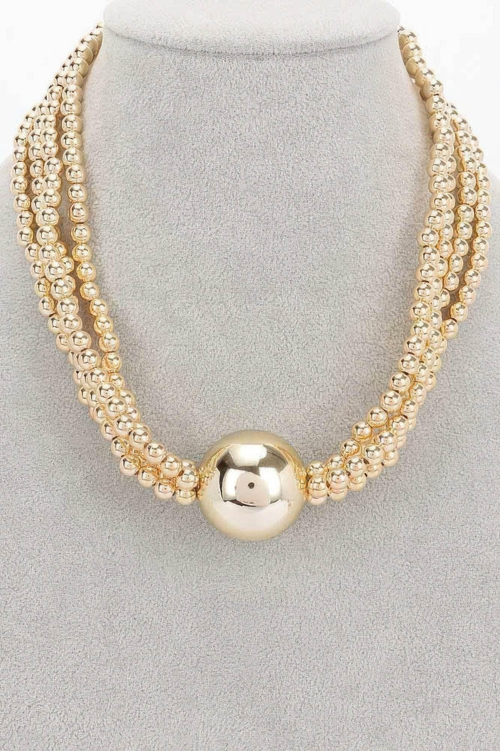 Elegance Beaded Multi Ccb Necklace - IVORYNN