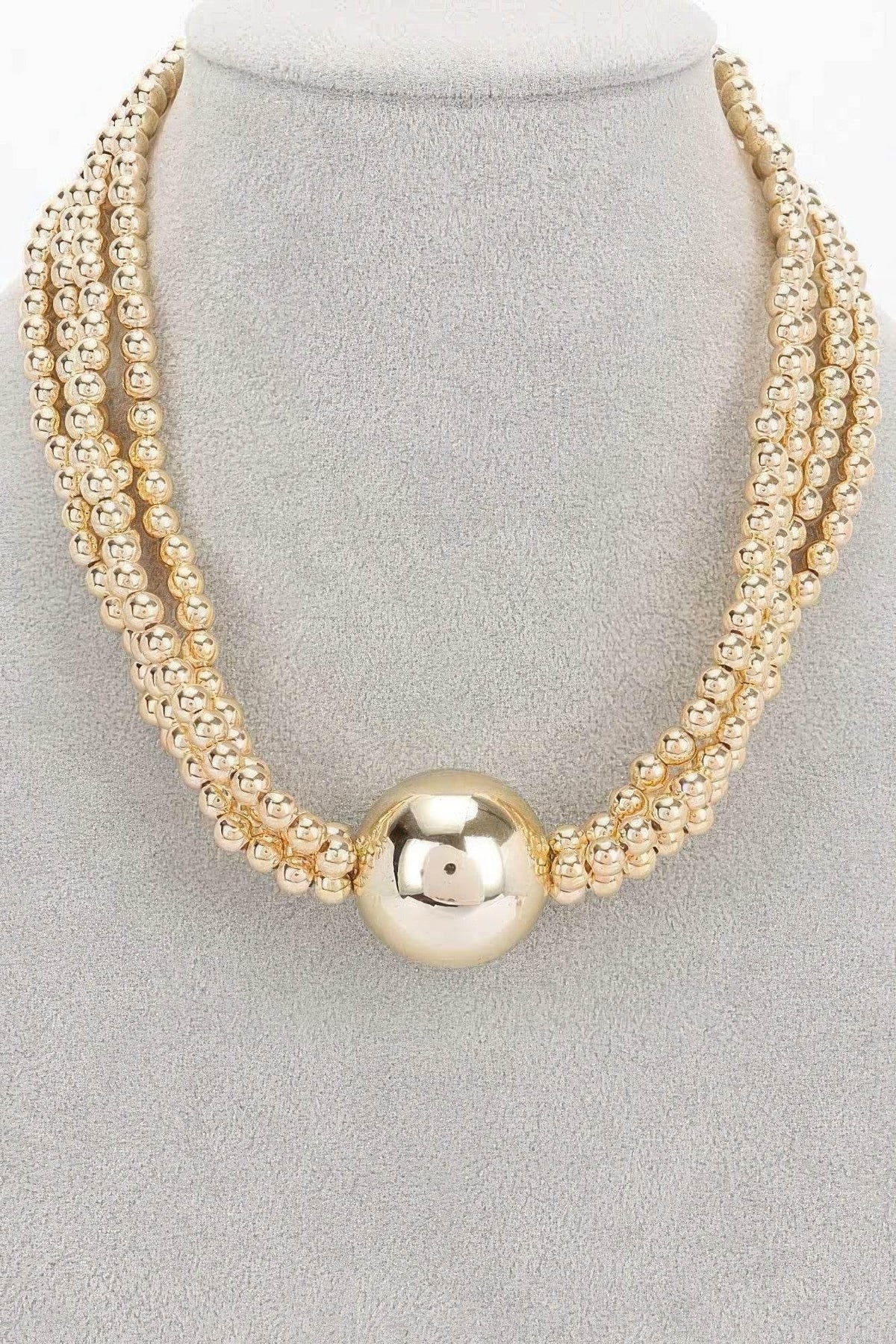 Elegance Beaded Multi Ccb Necklace - IVORYNN