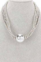 Elegance Beaded Multi Ccb Necklace - IVORYNN