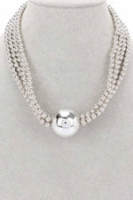 Elegance Beaded Multi Ccb Necklace - IVORYNN