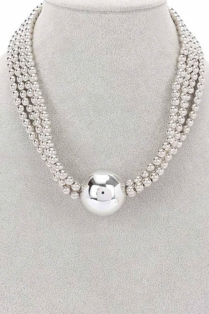 Elegance Beaded Multi Ccb Necklace - IVORYNN