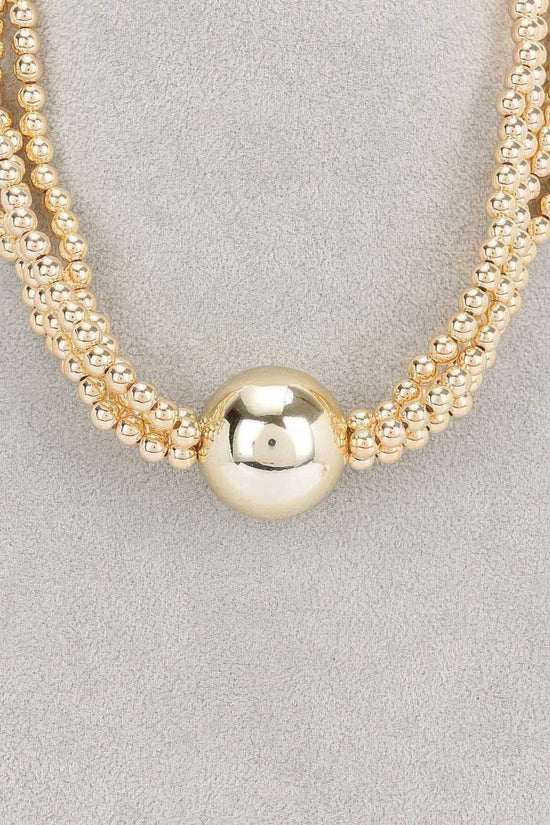 Elegance Beaded Multi Ccb Necklace - IVORYNN