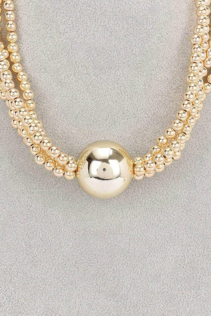 Elegance Beaded Multi Ccb Necklace - IVORYNN