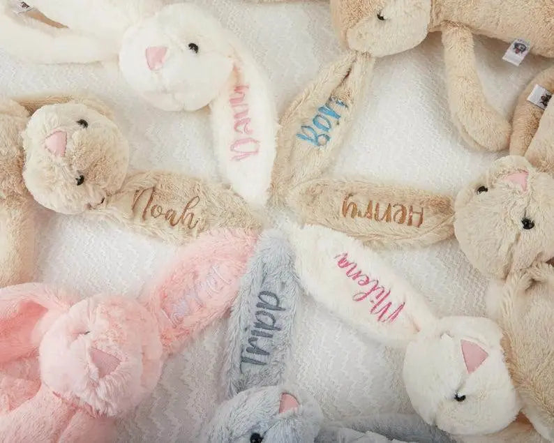 Embroidered Bunny Rabbit oft Plush Toy - IVORYNN