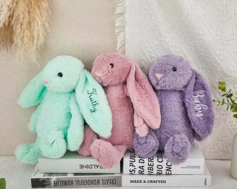 Embroidered Bunny Rabbit oft Plush Toy - IVORYNN