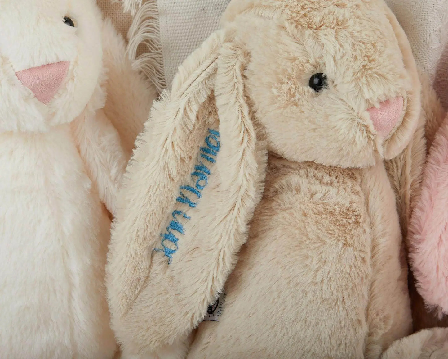 Embroidered Bunny Rabbit oft Plush Toy - IVORYNN