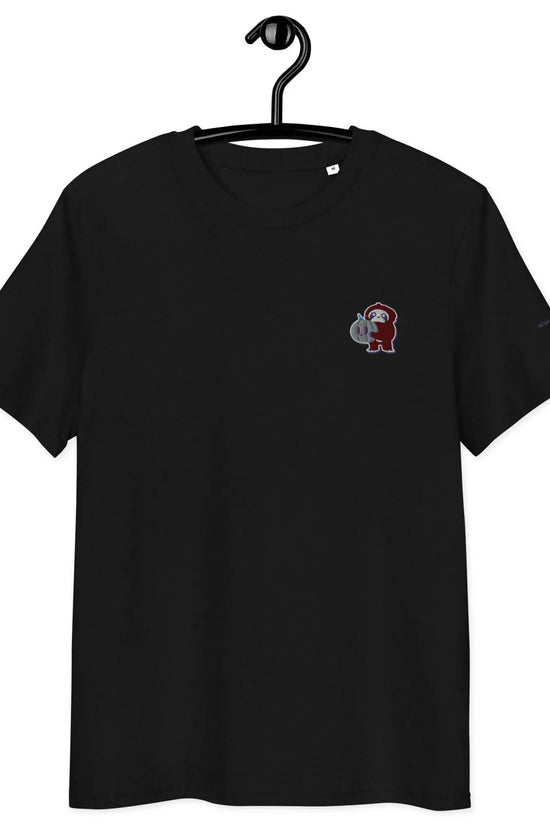 Embroidered Little Monkey organic cotton t-shirt - IVORYNN