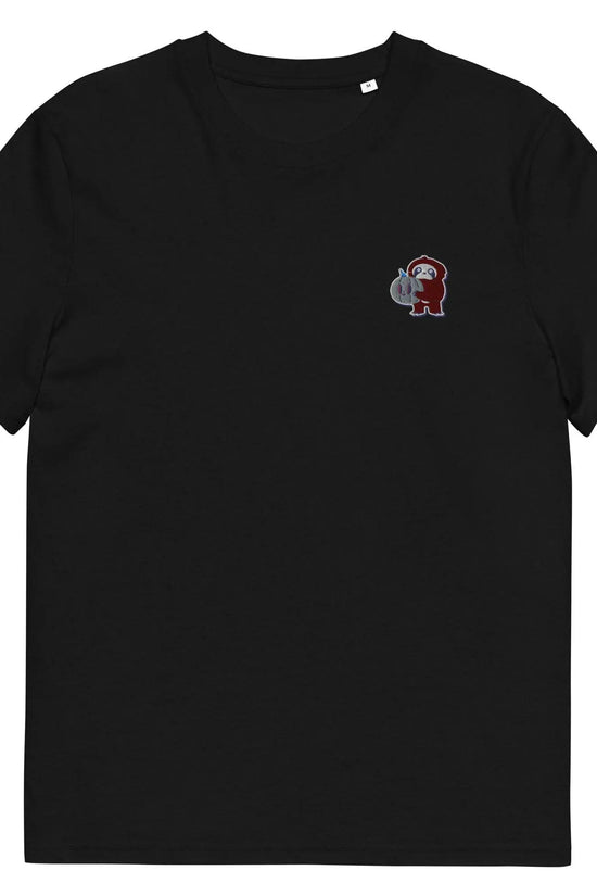 Embroidered Little Monkey organic cotton t-shirt - IVORYNN