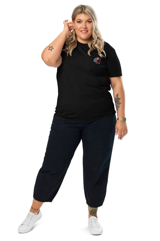 Embroidered Little Monkey organic cotton t-shirt - IVORYNN