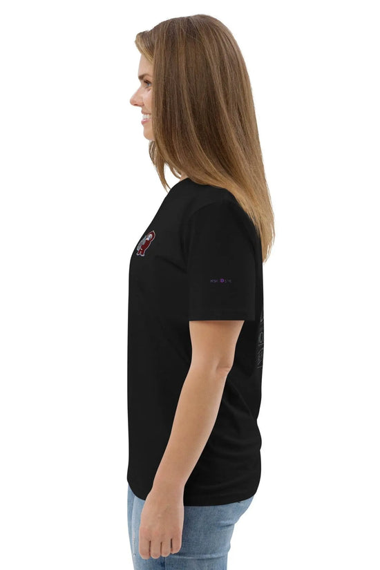 Embroidered Little Monkey organic cotton t-shirt - IVORYNN