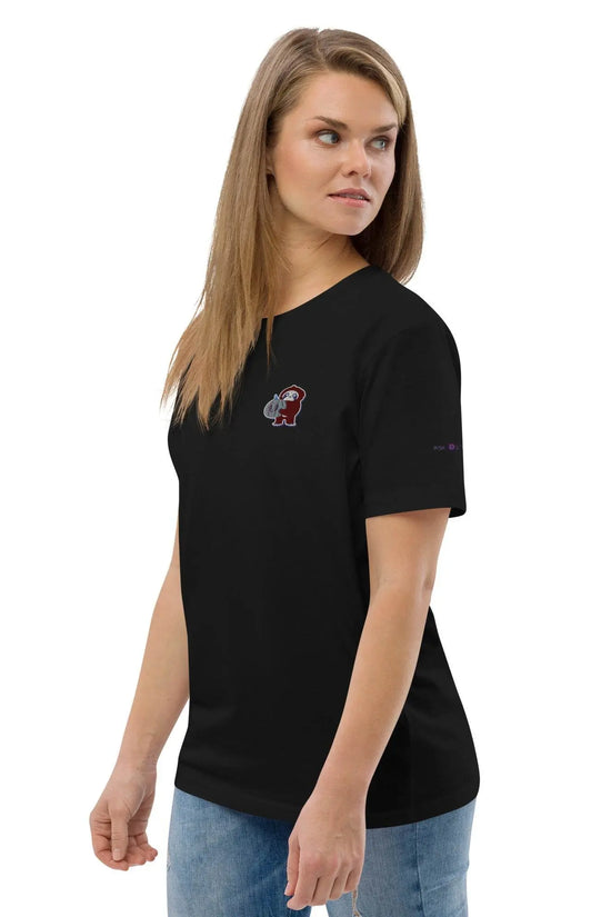 Embroidered Little Monkey organic cotton t-shirt - IVORYNN