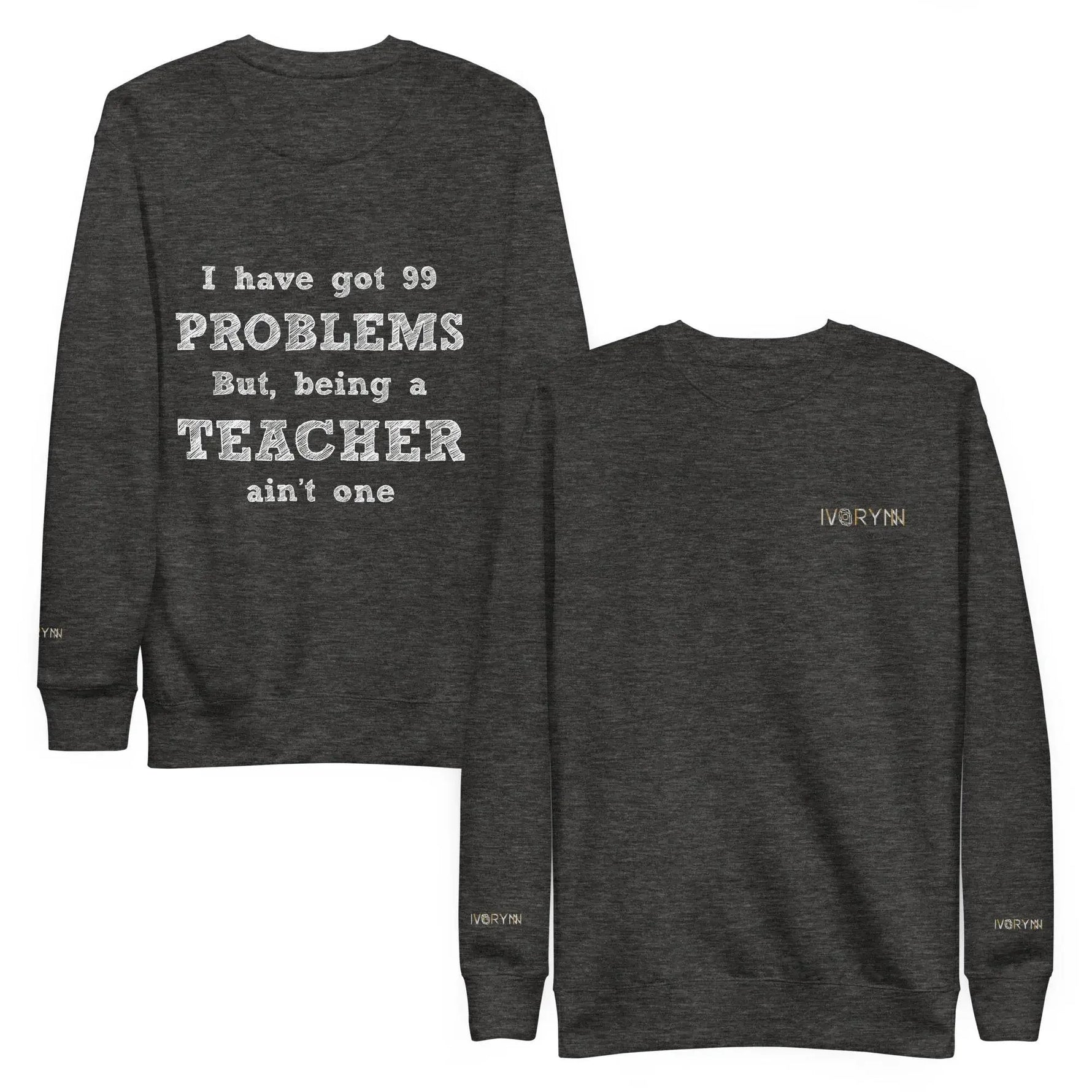 Essential Men Comfort Premium Charcoal Heather Sweatshirt - IVORYNN