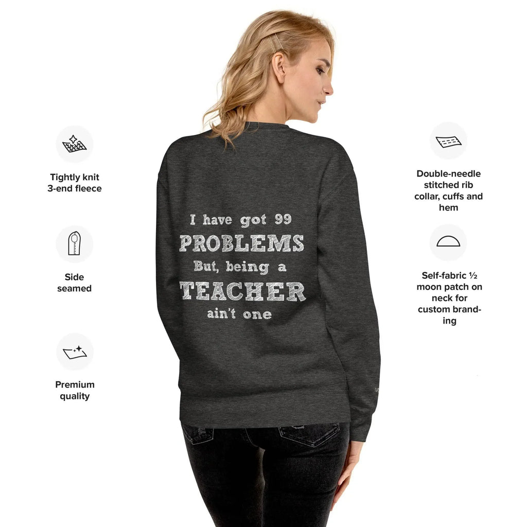 Essential Men Comfort Premium Charcoal Heather Sweatshirt - IVORYNN