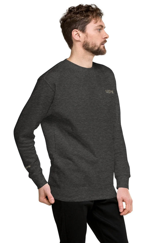 Essential Men Comfort Premium Charcoal Heather Sweatshirt - IVORYNN
